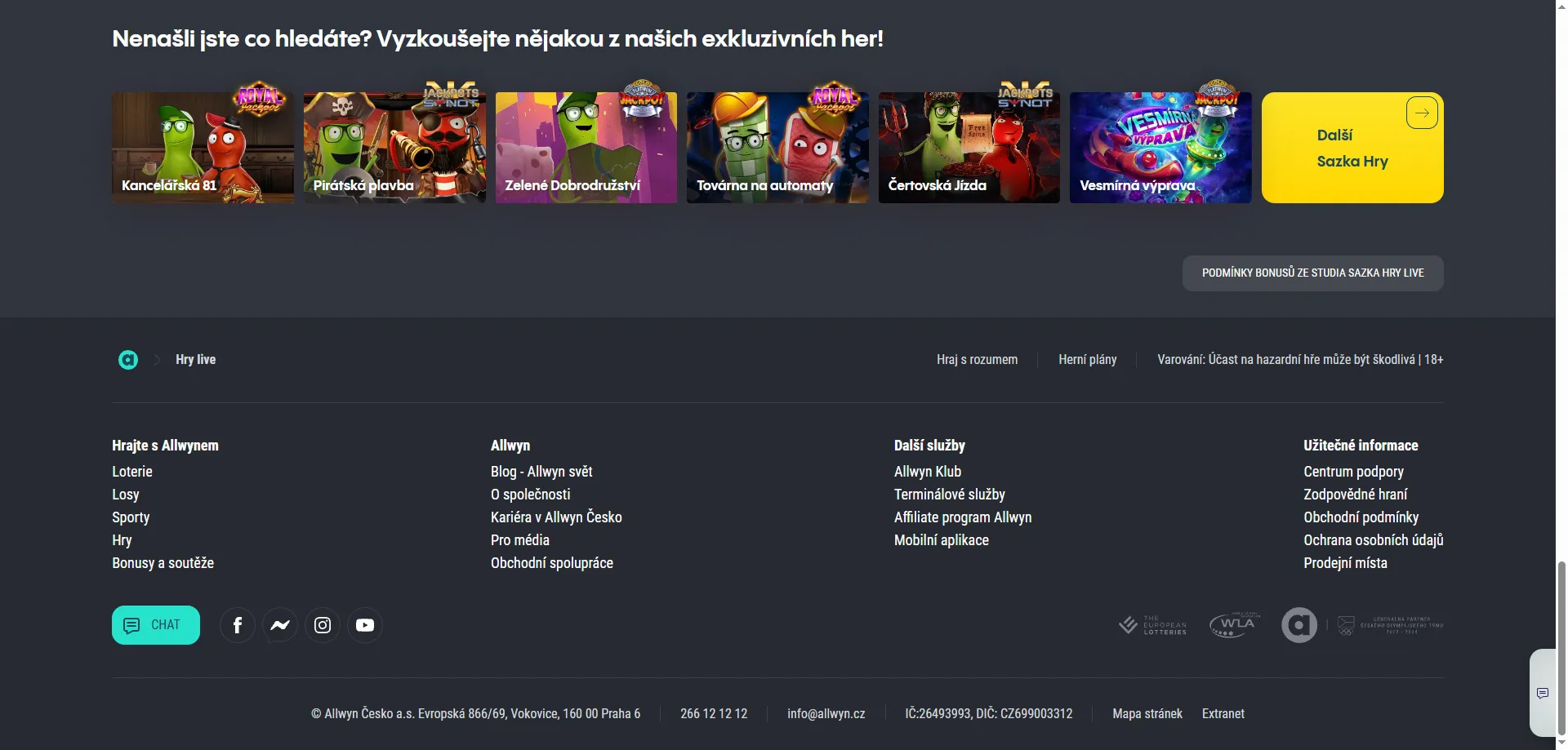 Sazka Casino automaty a hry – přes 1 000 titulů online